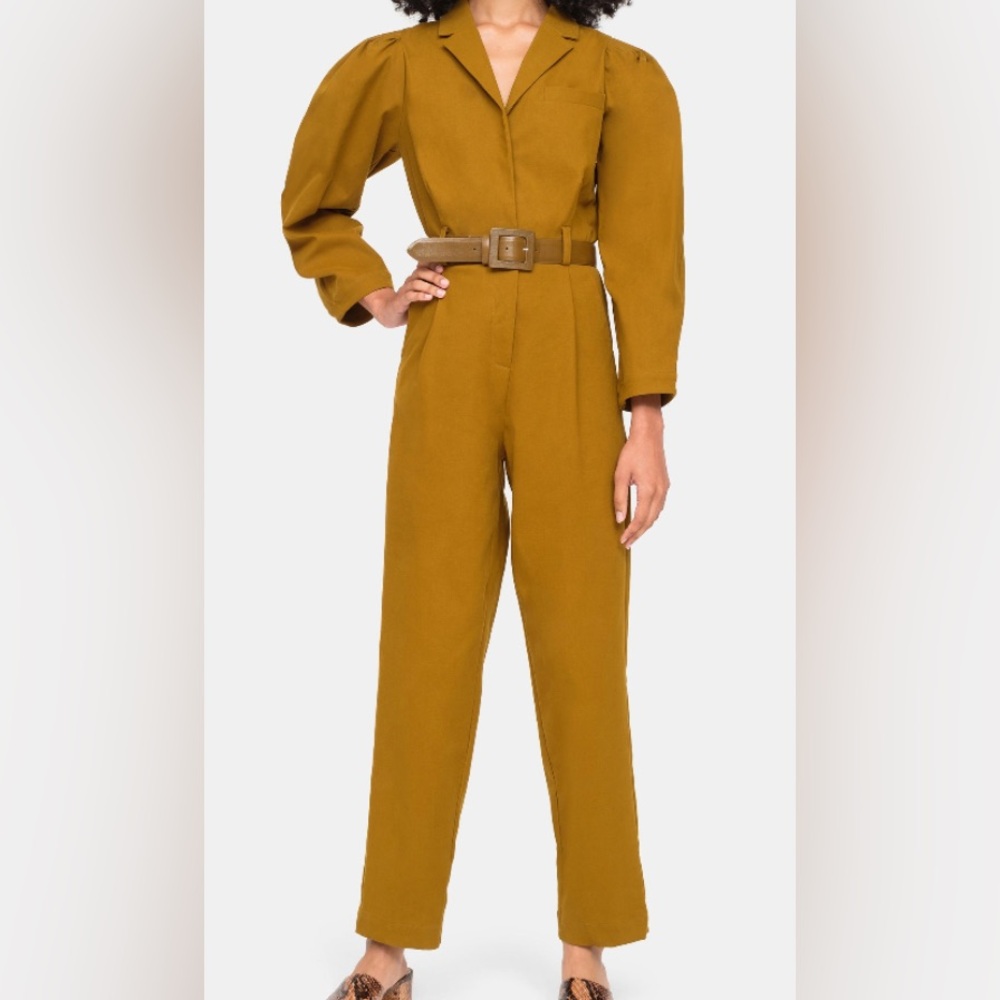 Sea NY Women’s Marianne Jumpsuit, artichoke color, sample size S/4